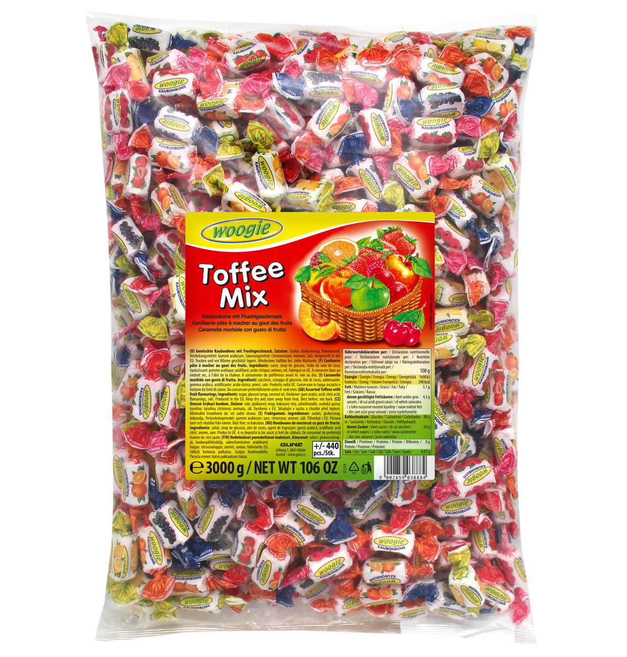 Gunz - Bonbons Toffee Mix 3kg